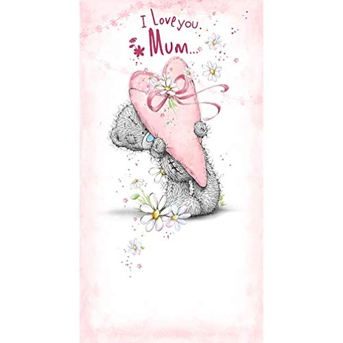 Me To You Bear Mum Holding Large Heart Mother's Day Card