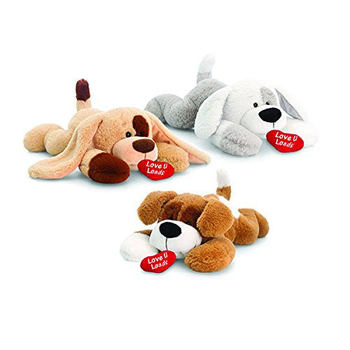 keel 36cm patch dog with heart assorted one supplied