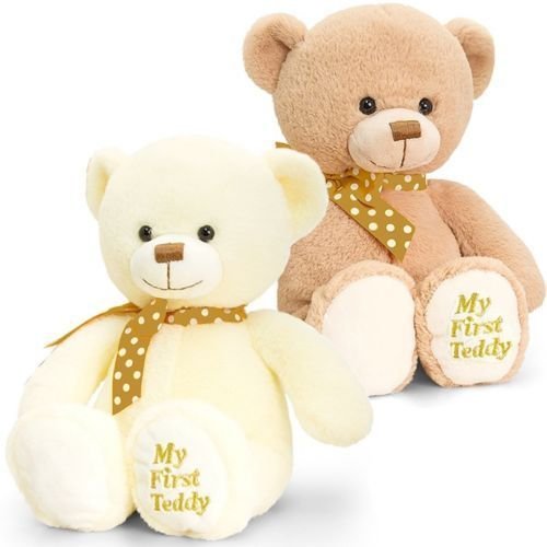 Keel Toys 20cm Supersoft My First Teddy 1  supplied  cream