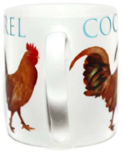 Cockerel Farmyard China Gift Mug