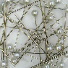 boutonniere pins 38mm white 1144pcs approx pearl head