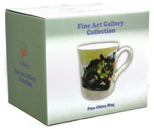 Kawasaki Ninja Motorcyle - Fine Art Watercolour China Gift Mug