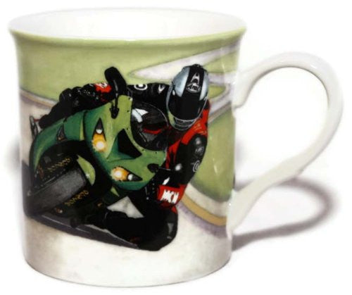 Kawasaki Ninja Motorcyle - Fine Art Watercolour China Gift Mug