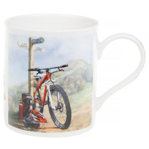 Red Bike Fine Bone China Mug