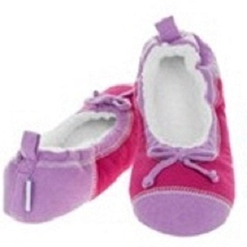 Womens Ladies Adult Colour Block Ballerina Snoozies Slippers Assorted Colours and Sizes