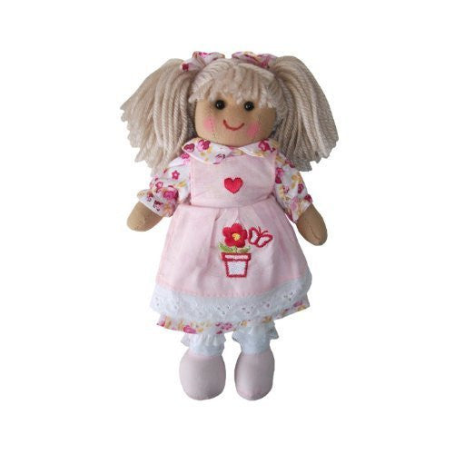 Powell Craft Rag Doll with Flower Pot Apron 19cm