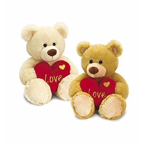 Gorgeous 25cm Soft Plush Bear Holding A Red Love Heart