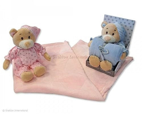 Coverage Baby with plush Teddy in Box in pink - GP-25-0719