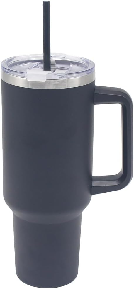 Drinks Cup Black 1200ml for Kitchen | Lovely Coffee Cup Set for Home & Office | Tea Cups and Saucers for Enjoying Hot Drinks | Coffee Mug and Saucer Gifts for Women & Men