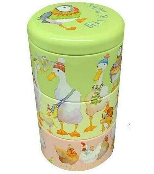 Emma Ball 3 Tier Stacking Canister Container Jar Animal Magic