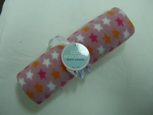 Baby Snoozies! ~ Fleece Baby Receiving/Cot/Pram Blanket ~STARS