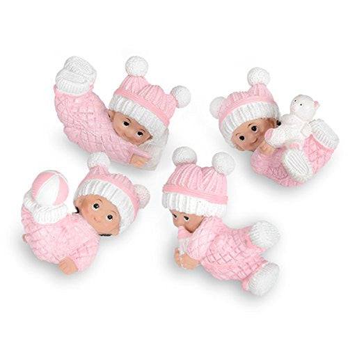 CLUB GREEN Resin Playful Baby, Pink, 71 x 37 x 43 cm, Pack of 12