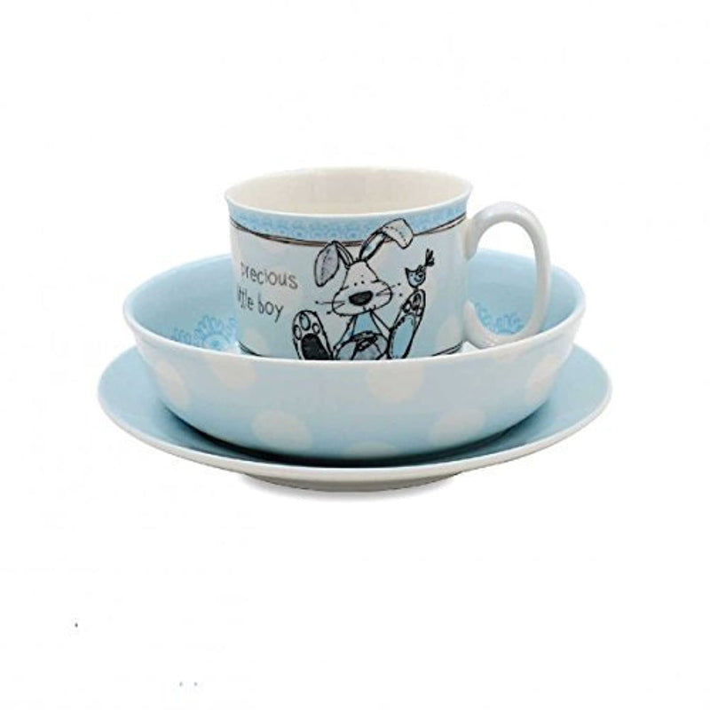 Feeding set Little Miracles Blue Gift Set Mug/Bowl/Plate Children's Set Boxed