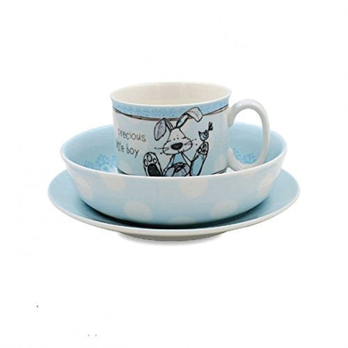 Feeding set Little Miracles Blue Gift Set Mug/Bowl/Plate Children's Set Boxed