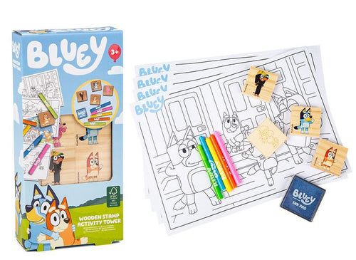 Bluey Wooden Stamps Activity Set – Kids’ Craft Kit