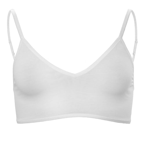 Organic V-neck Bralette: 2 Pack