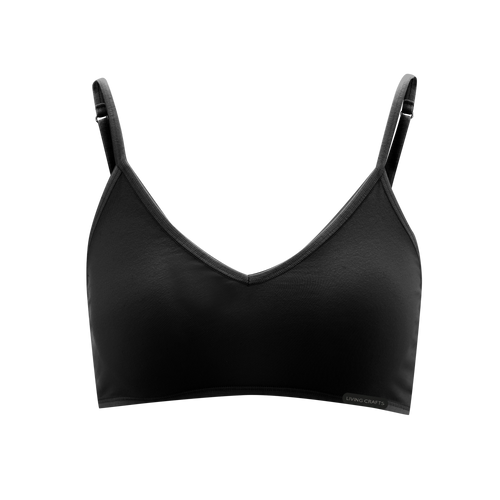 Organic Cotton Spaghetti Strap Bralette