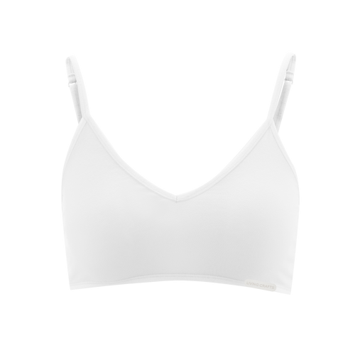 Organic Cotton Spaghetti Strap Bralette