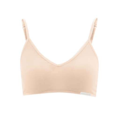 Organic Cotton Spaghetti Strap Bralette