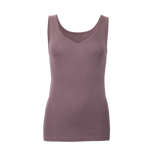 Organic Cotton V-neck Vest: Womens