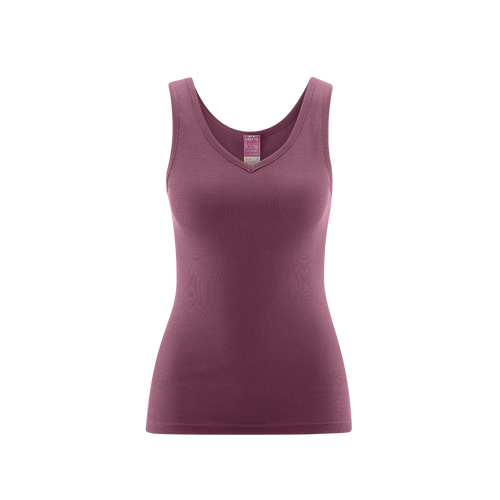 Organic Cotton V-neck Vest: Womens