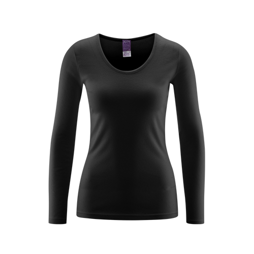Organic Cotton Thermal Long Sleeve T-shirt: Womens