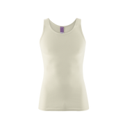 Organic Cotton Ribbed Vest: Mens