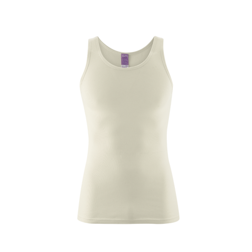 Organic Cotton Ribbed Vest: Mens