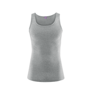 Organic Cotton Ribbed Vest: Mens