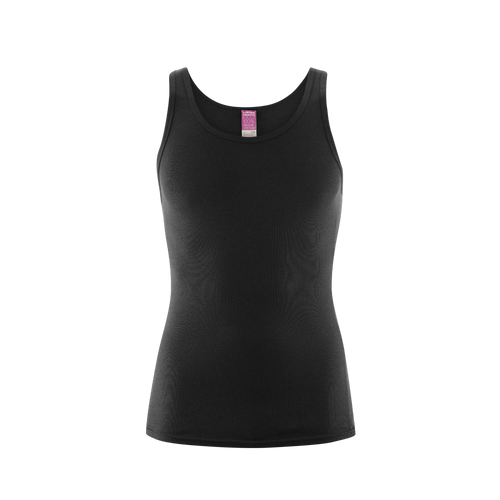 Organic Cotton Ribbed Vest: Mens