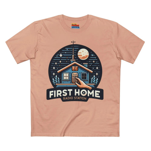 First Home Radio Station Graphic Tee - Celebrate Unity and Nostalgia