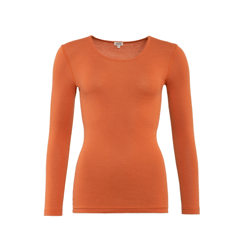 Wool & Organic Cotton Long Sleeve T-shirt: Womens