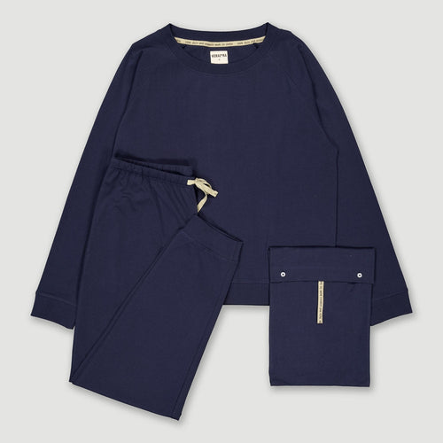 Fairtrade Organic Long Sleeve Pyjama Set with Bag (Patterned)