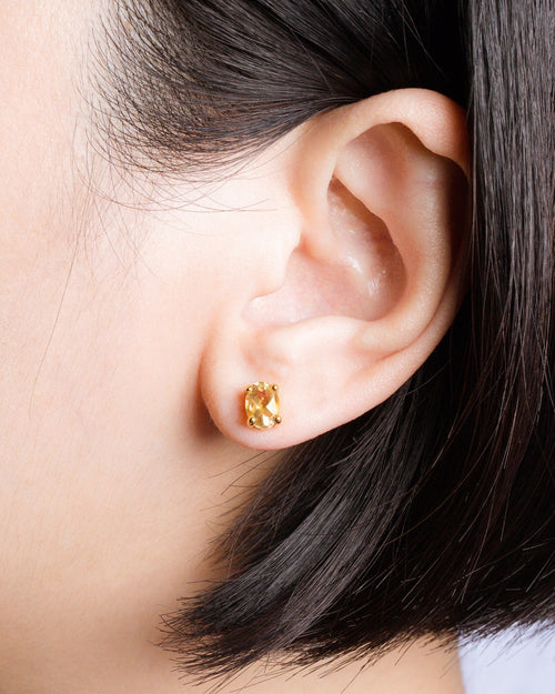 Mini Set 2 - Citrine Jewellery Set in 18k Gold Vermeil