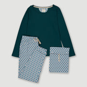 Fairtrade Organic Long Sleeve Pyjama Set with Bag (Patterned)