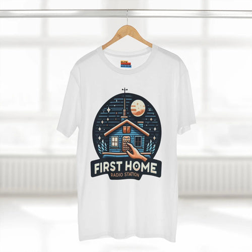 First Home Radio Station Graphic Tee - Celebrate Unity and Nostalgia