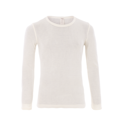 Organic Wool & Silk Long Sleeve T-shirt: Mens