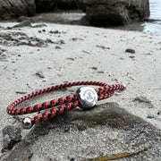 Rope Bracelet - Orange & Yellow Zigzag