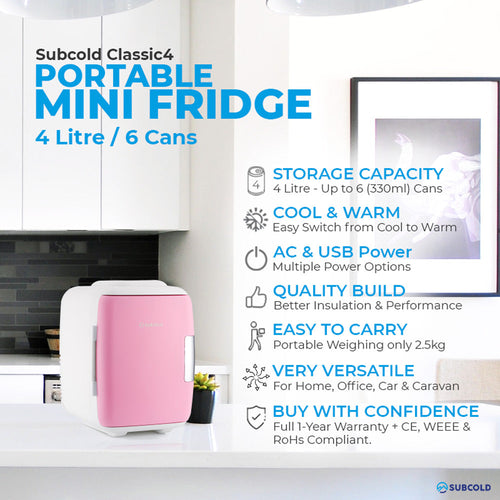 Subcold Classic 4L Mini Fridge
