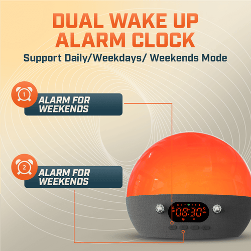 Smart Wake Up Alarm Clock Pro