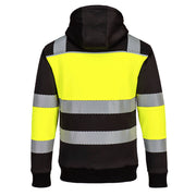 Portwest PW377 Hi-Vis Class 1 Fleece Lined Zip Hoodie
