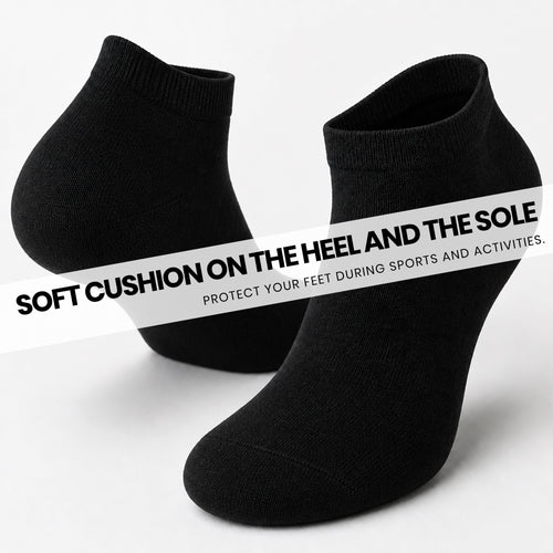 Sock Stack Men's Trainer Socks 6 Pairs Lightweight Cotton Blend Ankle With Arch Support