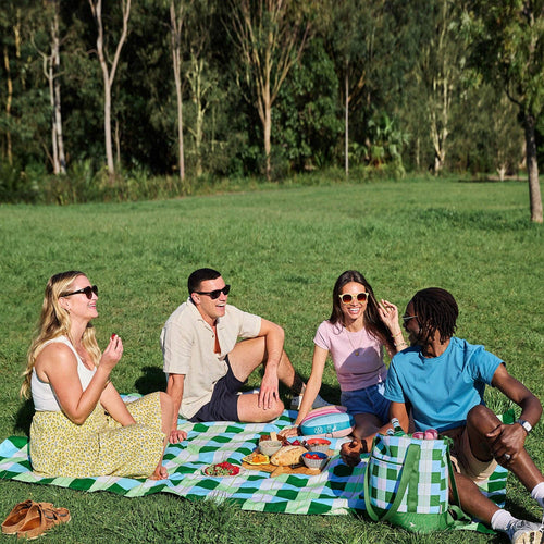 Dock & Bay Picnic Blanket - Apple Tart: Large (170x170cm)