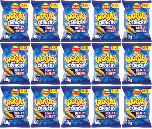 15 x Wotsits Crunchy Cheese - 60GM