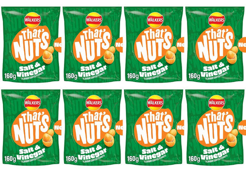 8 x Thats Nuts Walkers Salt & Vinegar - 160GM