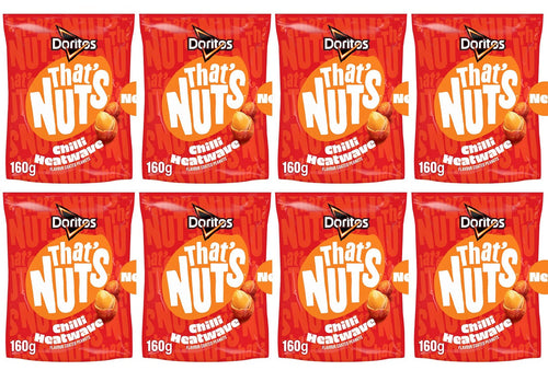 8 x Thats Nuts Doritos Chilli Heatwave  - 160GM