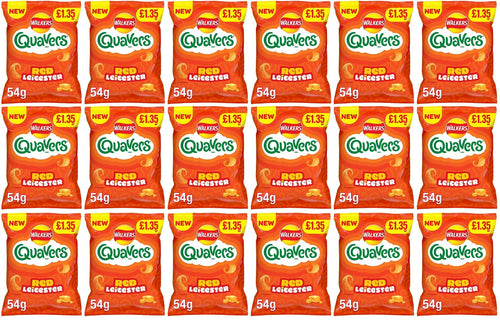 18 x Quavers Red Leicester - 54GM