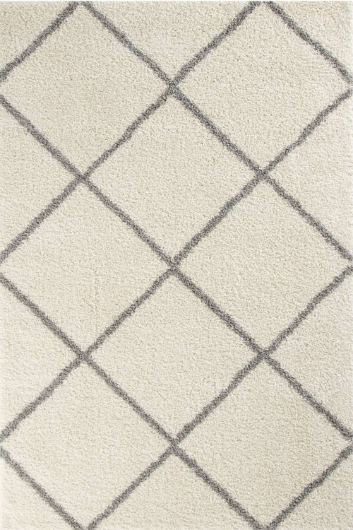 Moroccan Ivory Shaggy Rug | 500