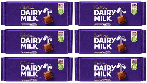 6 x Irish Cadbury Dairy Milk - 53Gm