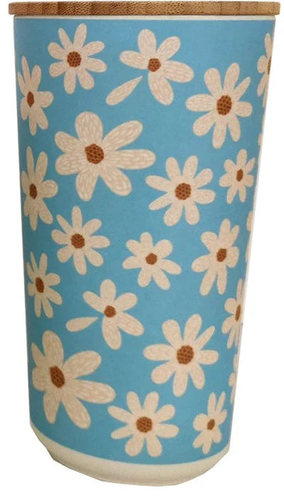 Pick of The Bunch Daisy Lane Medium Round Storage Jar Eco Bamboo Composite 14cm